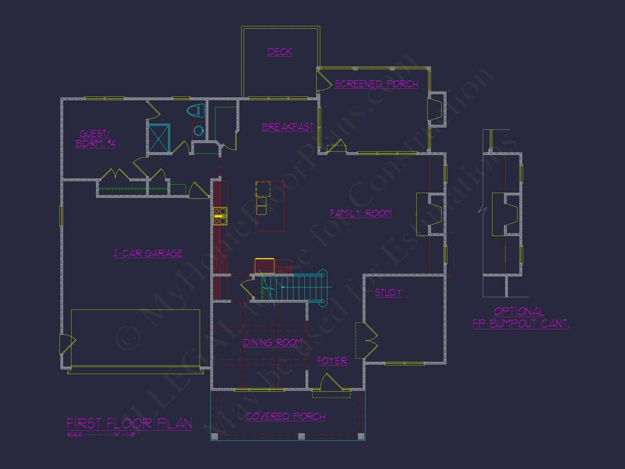 Versatile house Plan with 3 Floors