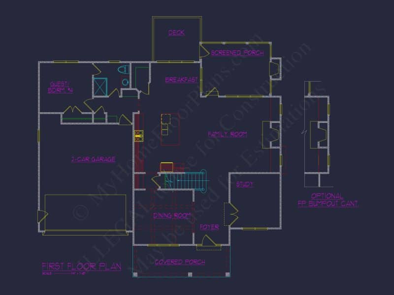 Versatile house Plan with 3 Floors