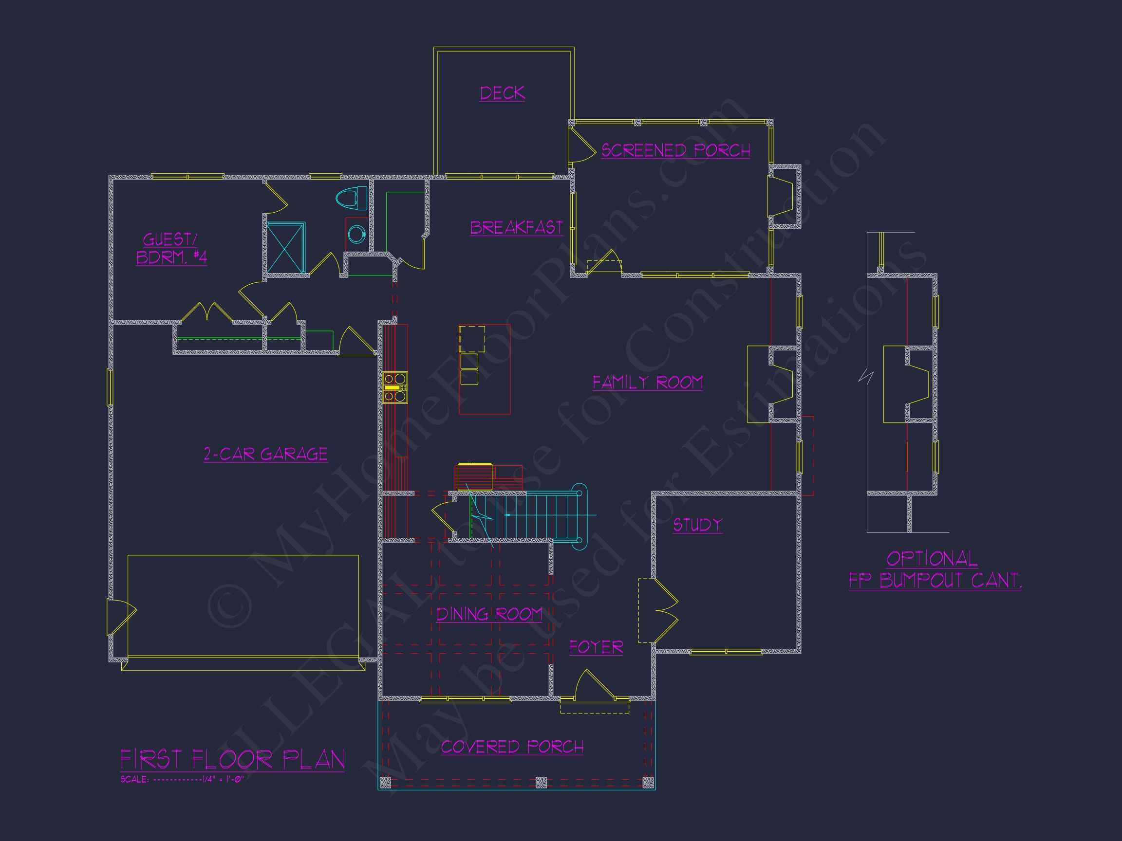 Versatile Home Plan with 3 Floors