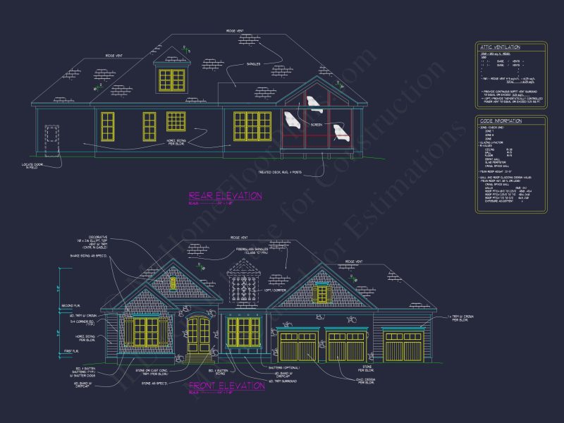 Versatile house Plan with CAD Designs Featuring 4 Beds, 3 Baths