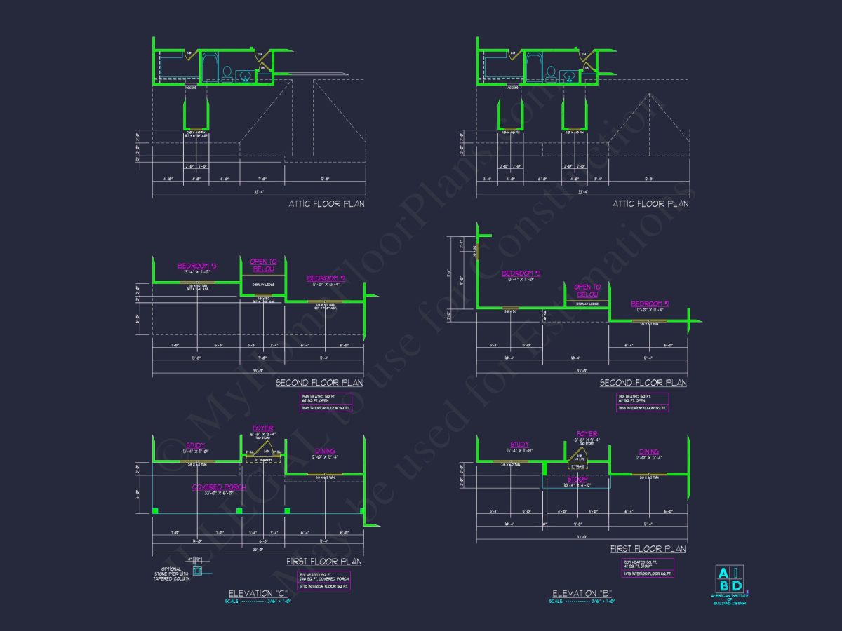 Versatile house Plans with CAD, Architecture, and Floor Designs