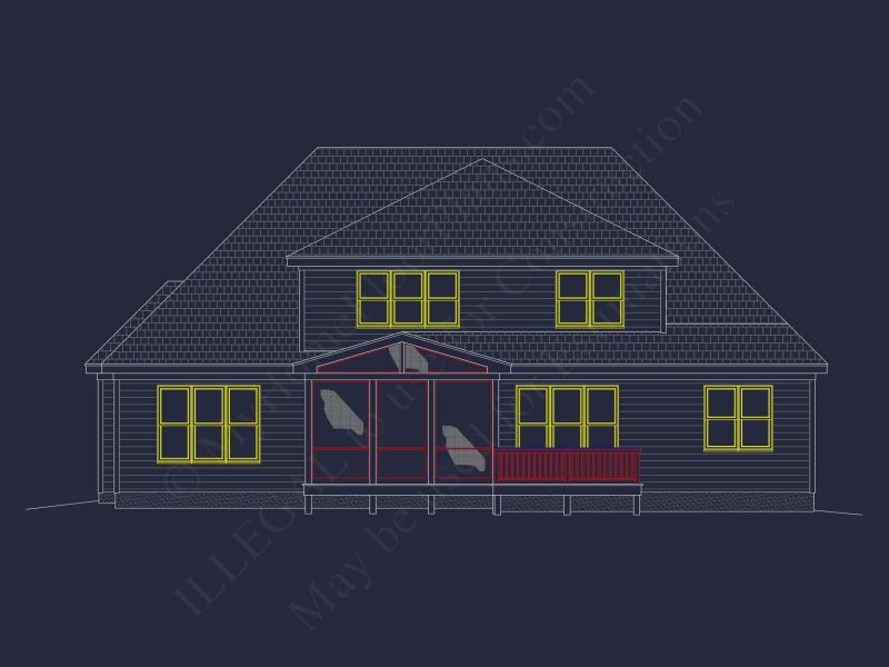 Well-Designed house Floor Plan – Blueprint CAD Architecture