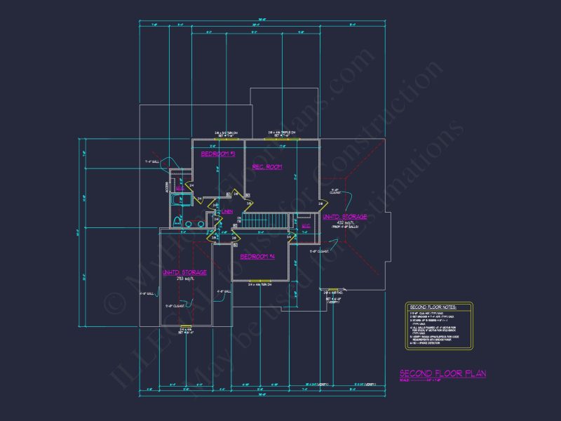 Well-Designed house Floor Plan – Blueprint CAD Architecture