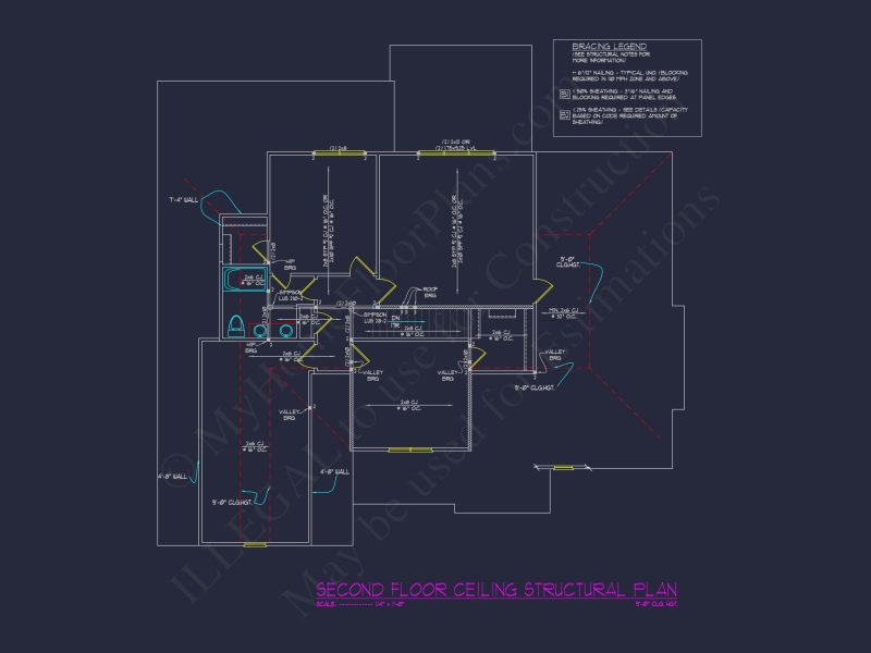 Well-Designed house Floor Plan – Blueprint CAD Architecture