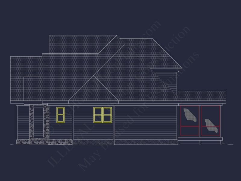 Well-Designed house Floor Plan – Blueprint CAD Architecture
