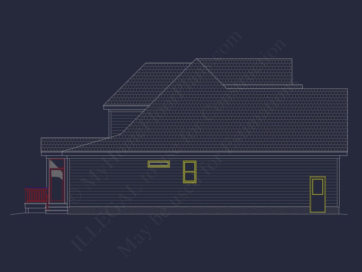 Well-Designed house Floor Plan – Blueprint CAD Architecture