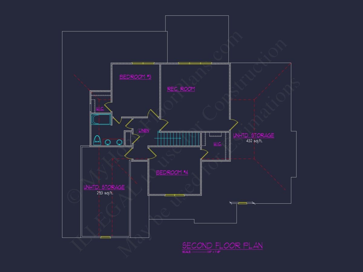 Well-Designed house Floor Plan – Blueprint CAD Architecture