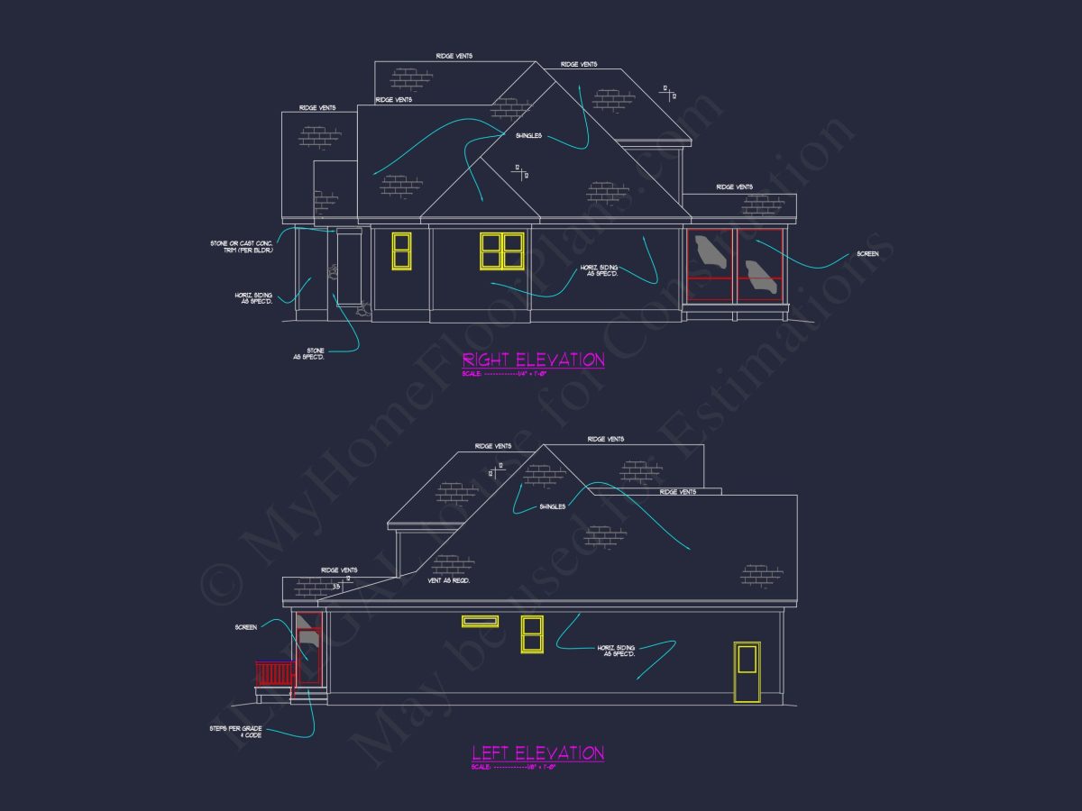 Well-Designed house Floor Plan – Blueprint CAD Architecture