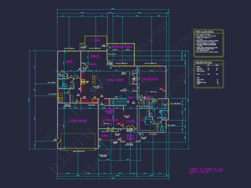 Well-Designed house Floor Plan – Blueprint CAD Architecture