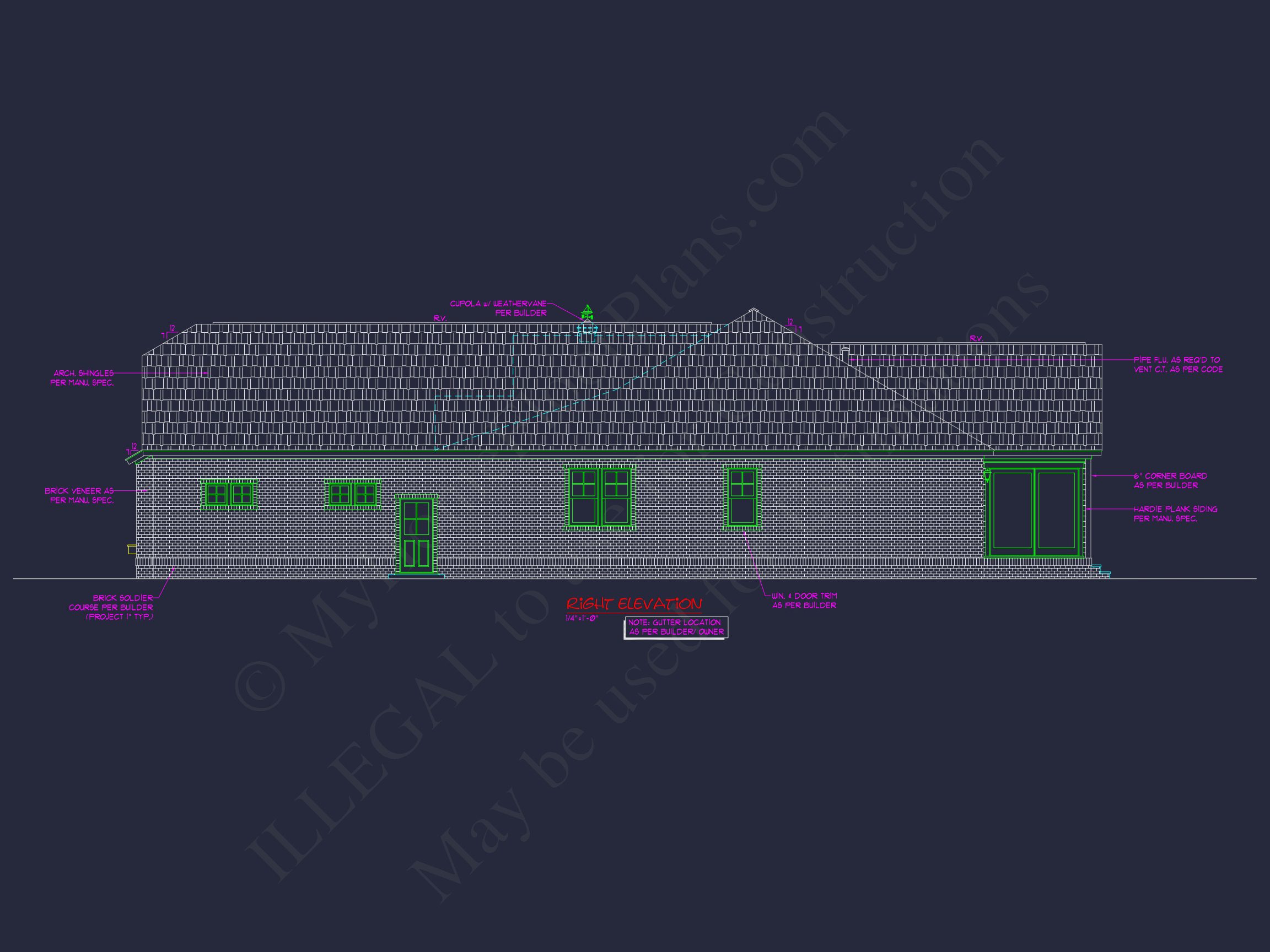 "Architectural blueprint of a 2-story residential house"
