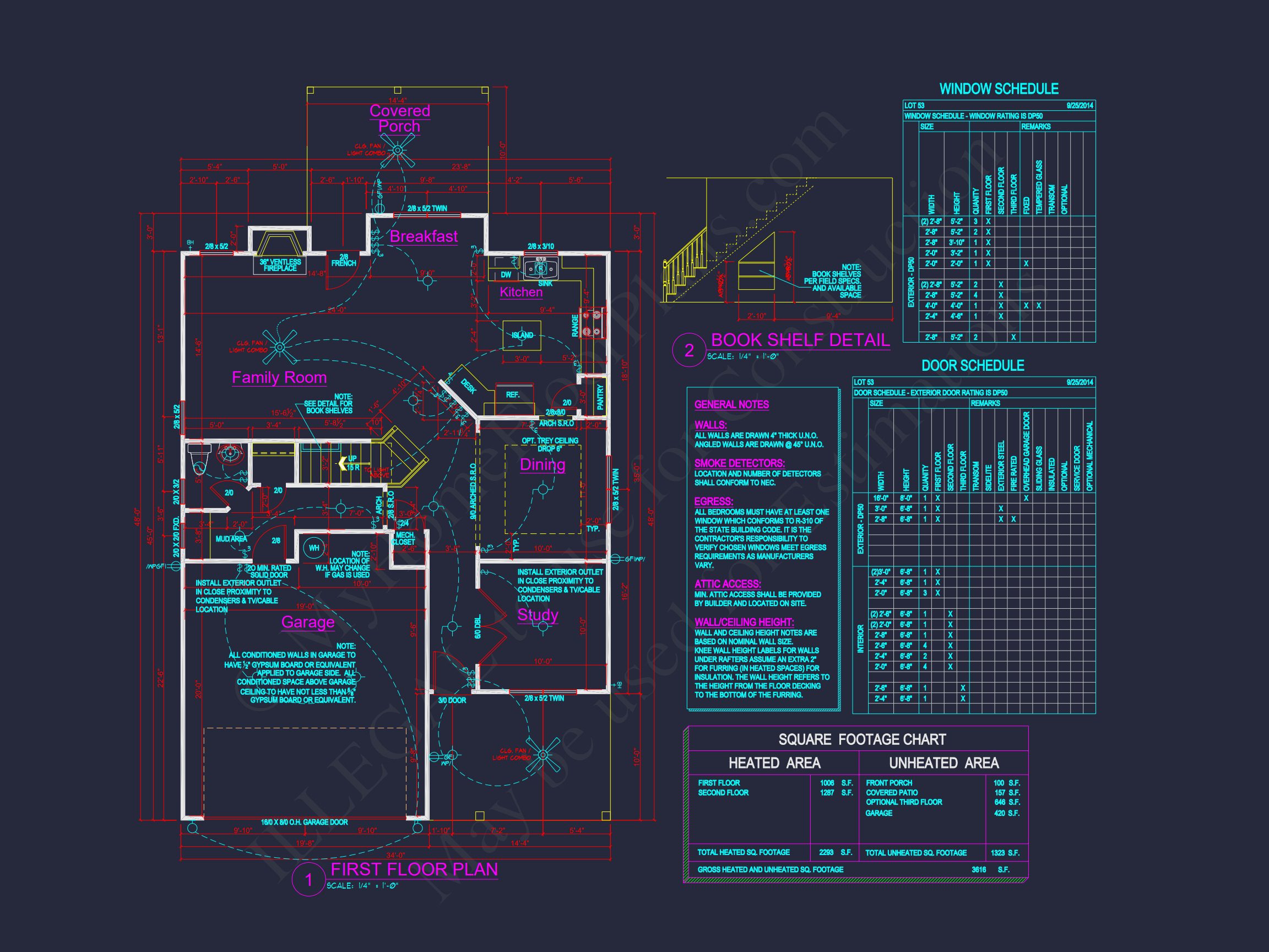 "Architectural CAD design of a modern suburban house with spacious floor plans"