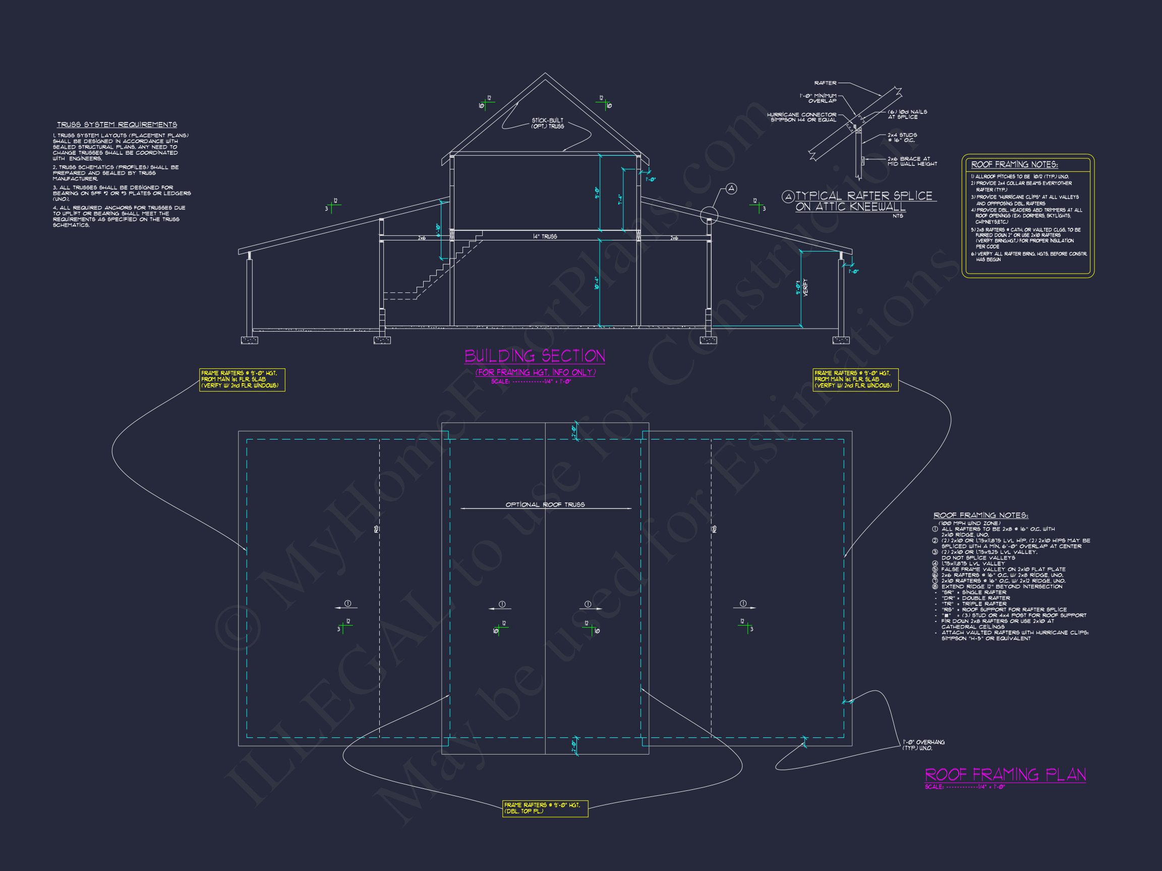 Barn-Style ADU house Floor Plan with CAD Designs and Blueprints
