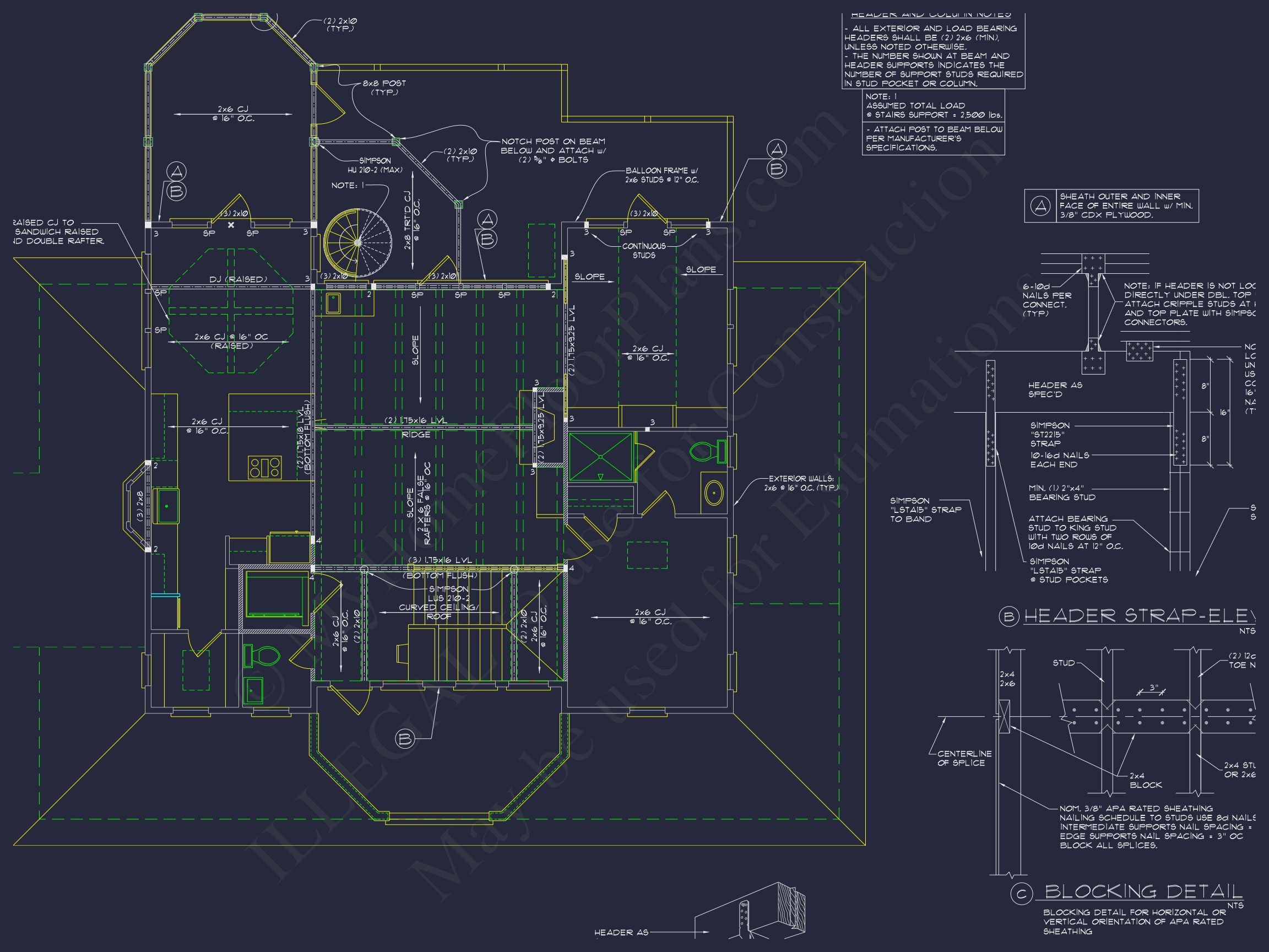 Beach house Plan w/Elevator,4 Beds,3 Baths,& Garage