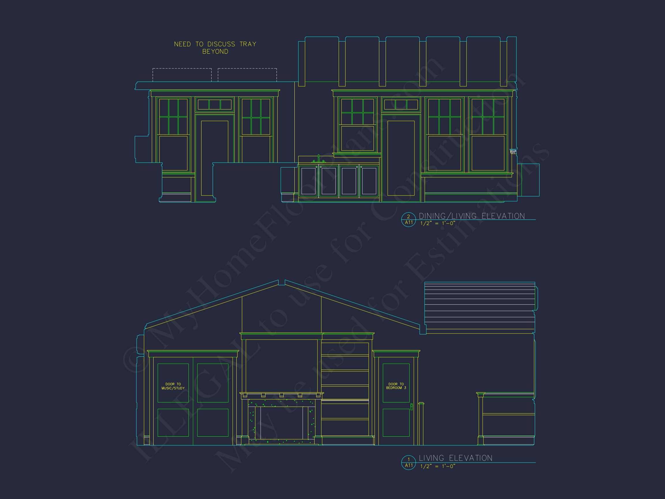 Beach house Plan w/Elevator,4 Beds,3 Baths,& Garage