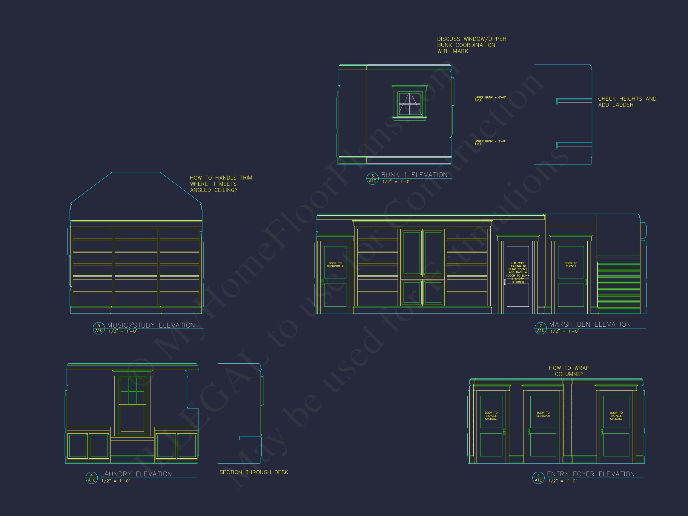 Beach house Plan w/Elevator,4 Beds,3 Baths,& Garage