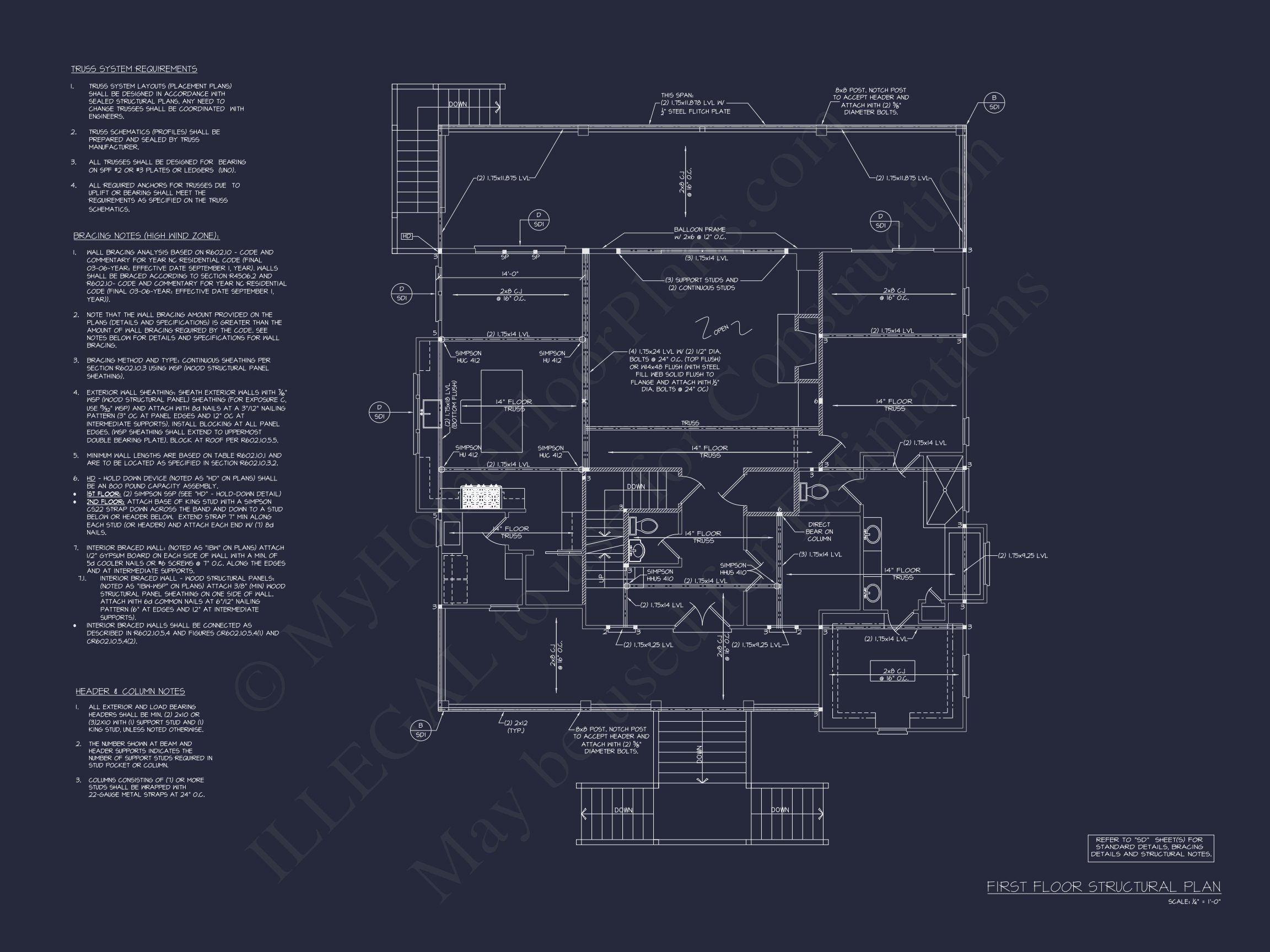 Beach house Plan with 3 Beds,2.5 Baths,and Coastal Designs