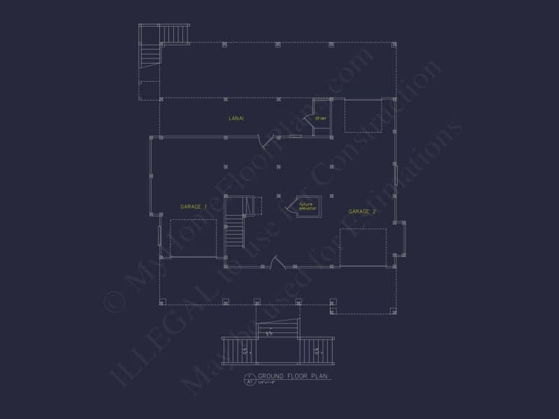 Beach house Plan with 3 Beds, 2.5 Baths, and Coastal Designs