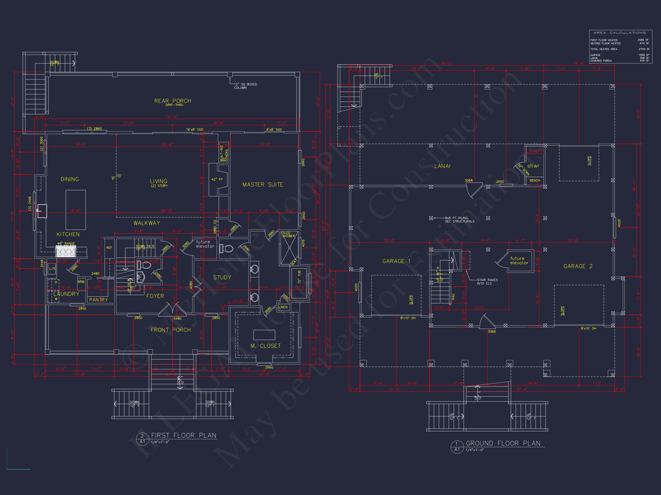 Beach house Plan with 3 Beds,2.5 Baths,and Coastal Designs