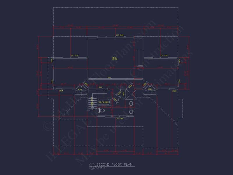 Beach house Plan with 3 Beds, 2.5 Baths, and Coastal Designs