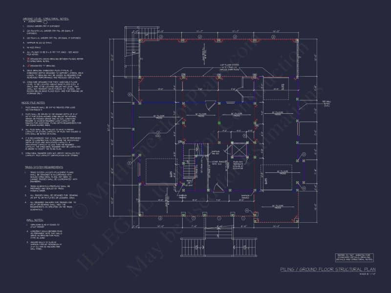 Beach house Plan with 3 Beds, 2.5 Baths, and Coastal Designs