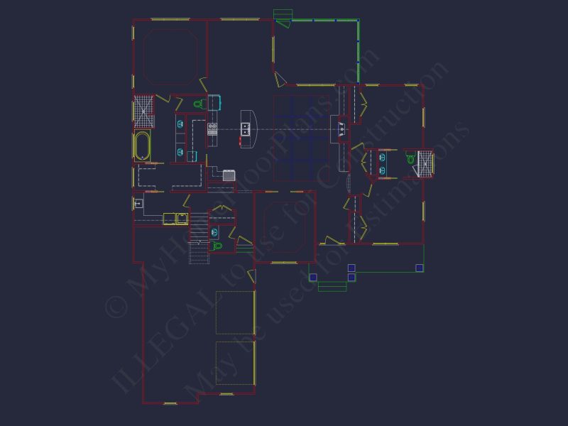 Beautiful 1.5 Story house Plan with CAD Designs and Blueprint