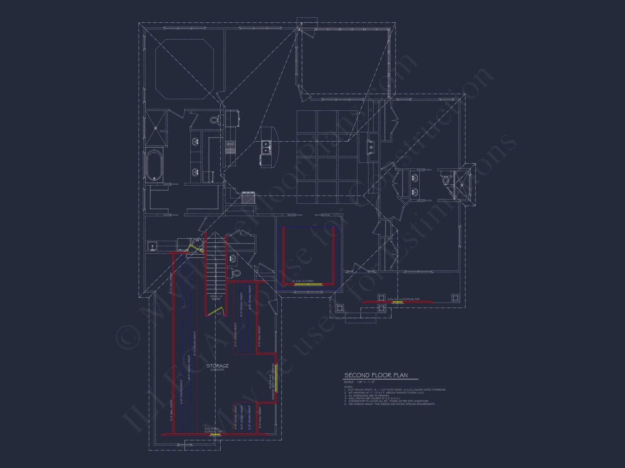 Beautiful 1.5 Story house Plan with CAD Designs and Blueprint