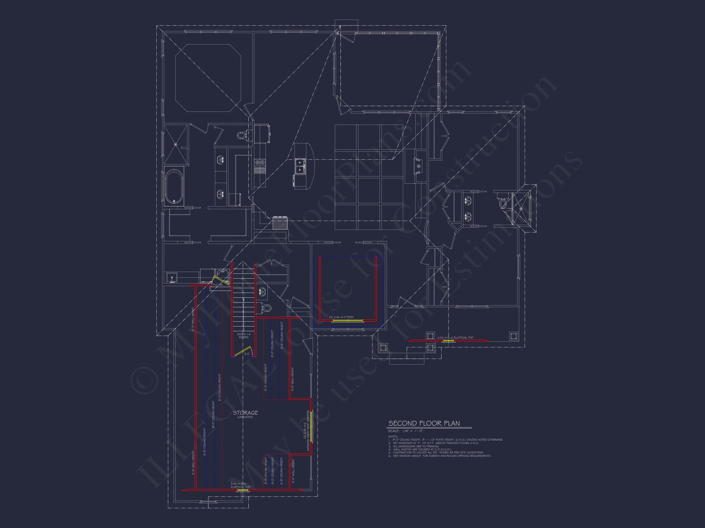 Beautiful 1.5 Story house Plan with CAD Designs and Blueprint