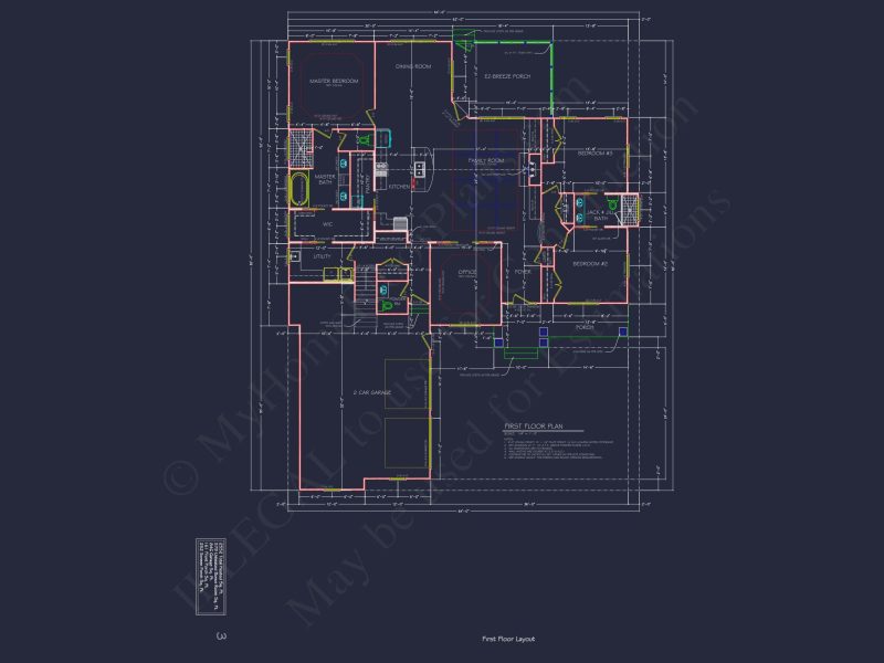 Beautiful 1.5 Story house Plan with CAD Designs and Blueprint
