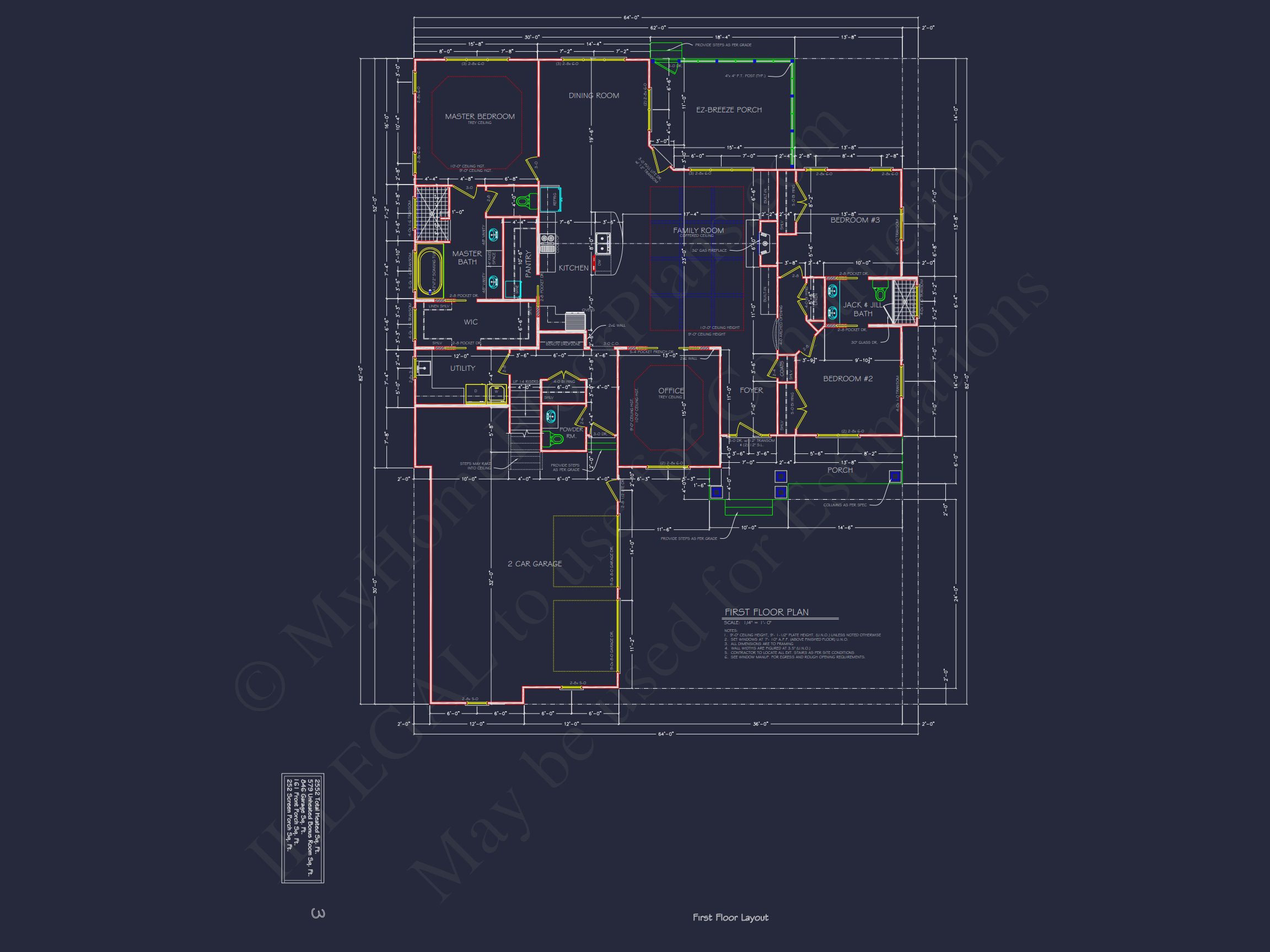 Beautiful 1.5 Story house Plan with CAD Designs and Blueprint