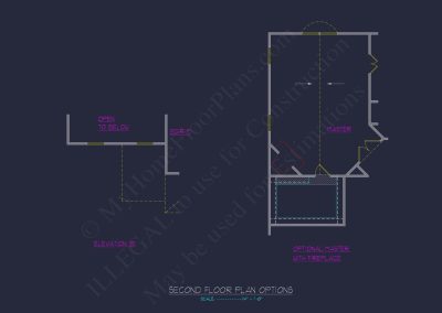 Beautiful 2-Story house Plan with 4 Bedrooms and 2-Car Garage