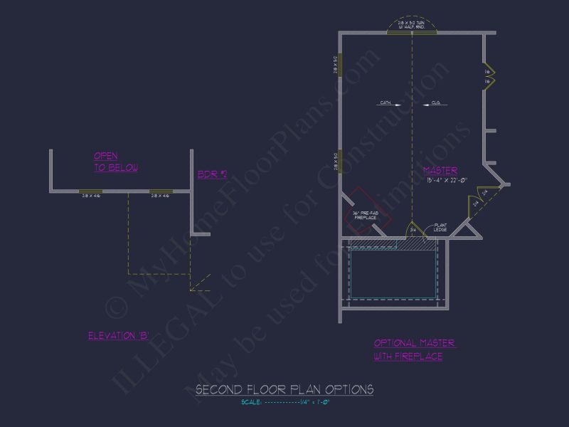 Beautiful 2-Story house Plan with 4 Bedrooms and 2-Car Garage