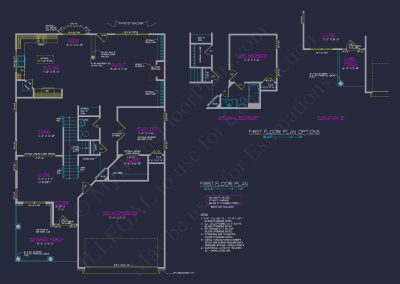 Beautiful 2-Story house Plan with 4 Bedrooms and 2-Car Garage