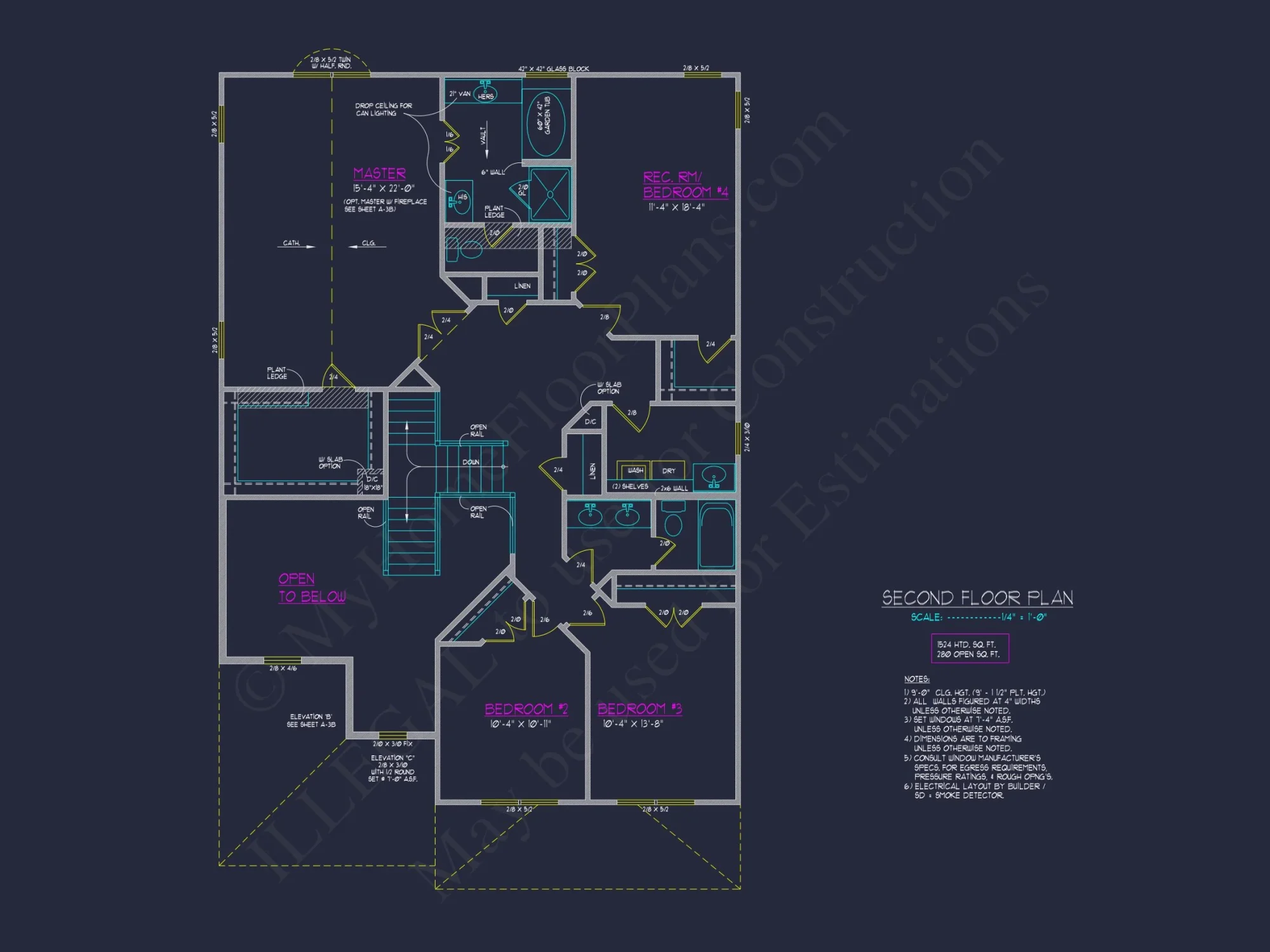 Beautiful 2-Story house Plan with 4 Bedrooms and 2-Car Garage
