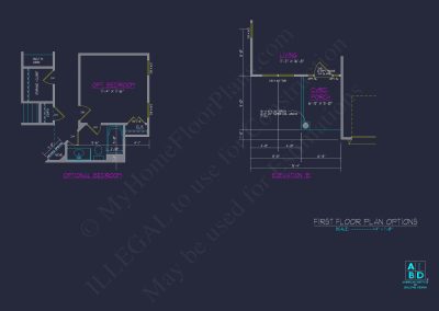 Beautiful 2-Story house Plan with 4 Bedrooms and 2-Car Garage