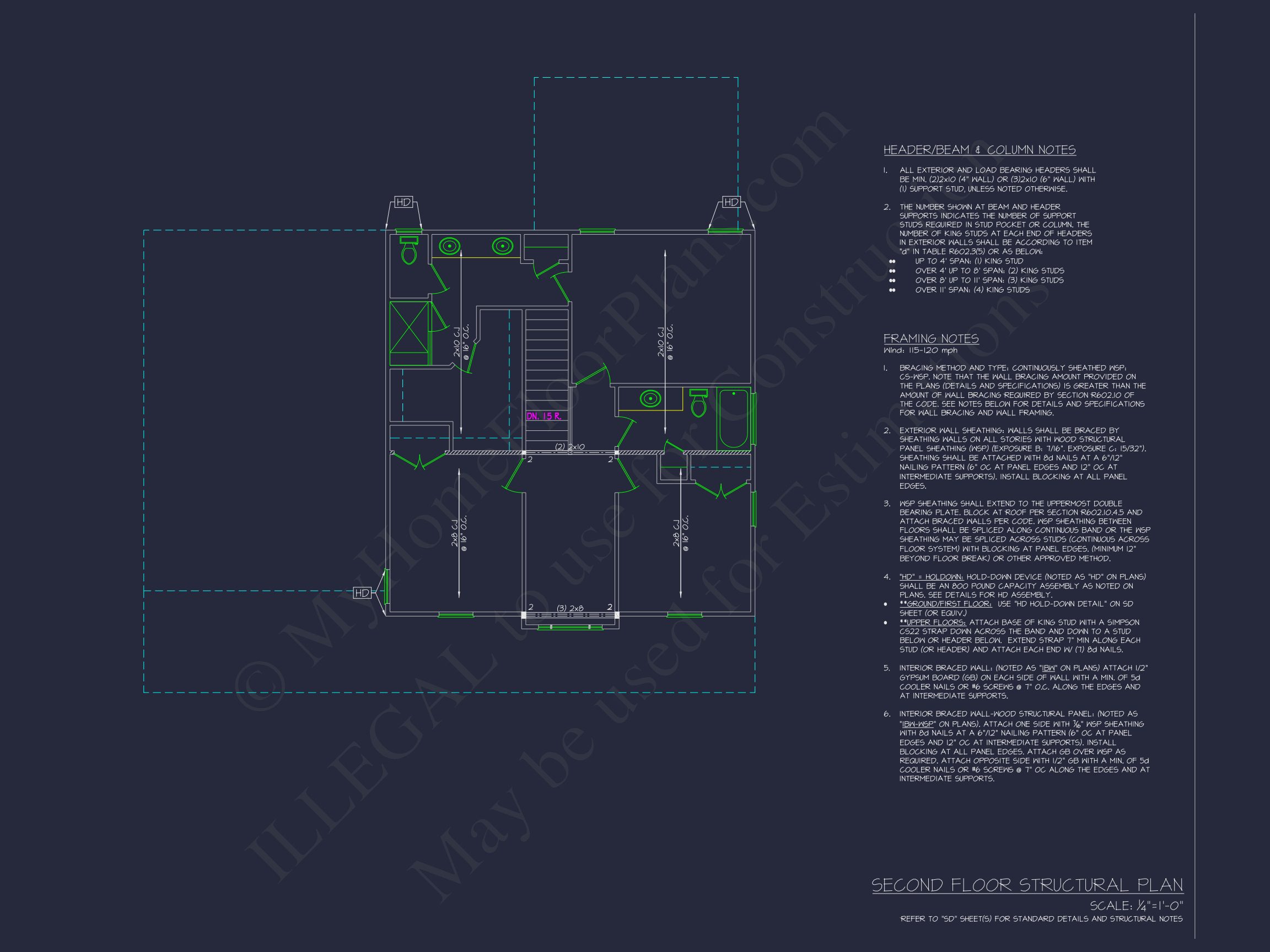 Beautiful 2-Story house Plan with CAD Architecture Designs