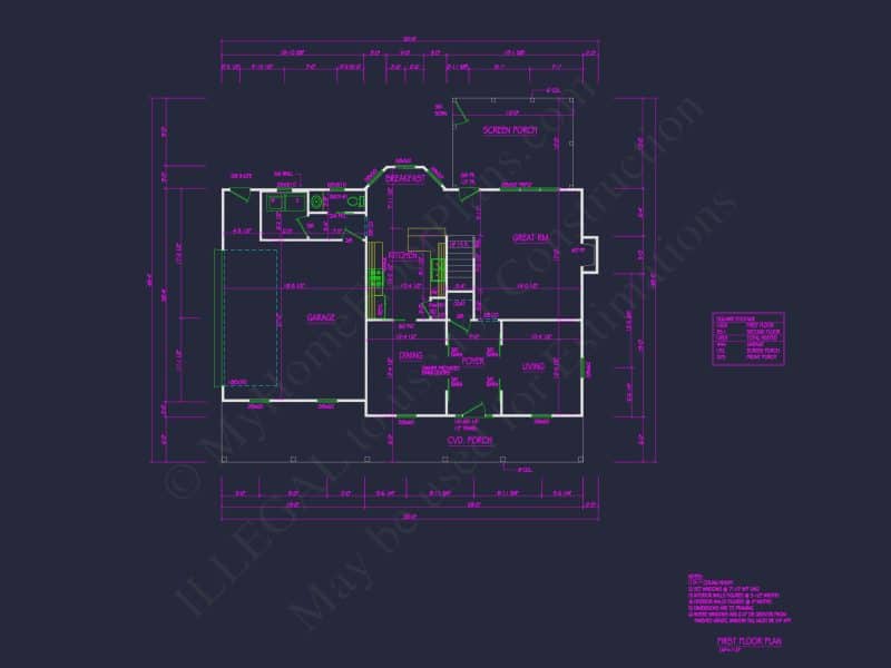 Beautiful 2-Story house Plan with CAD Architecture Designs