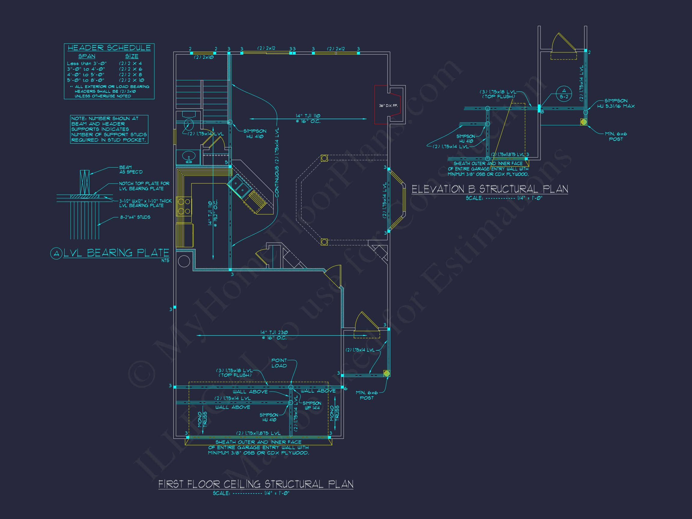 Beautiful 2-Story house Plan with CAD Blueprints and Designs