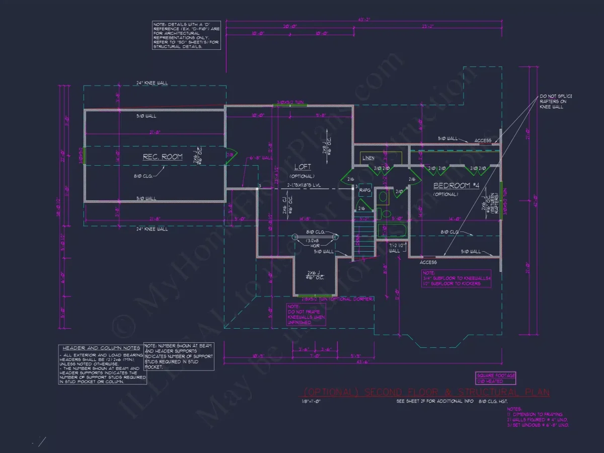 Beautiful 2-Story house Plan with CAD Designs and Blueprint