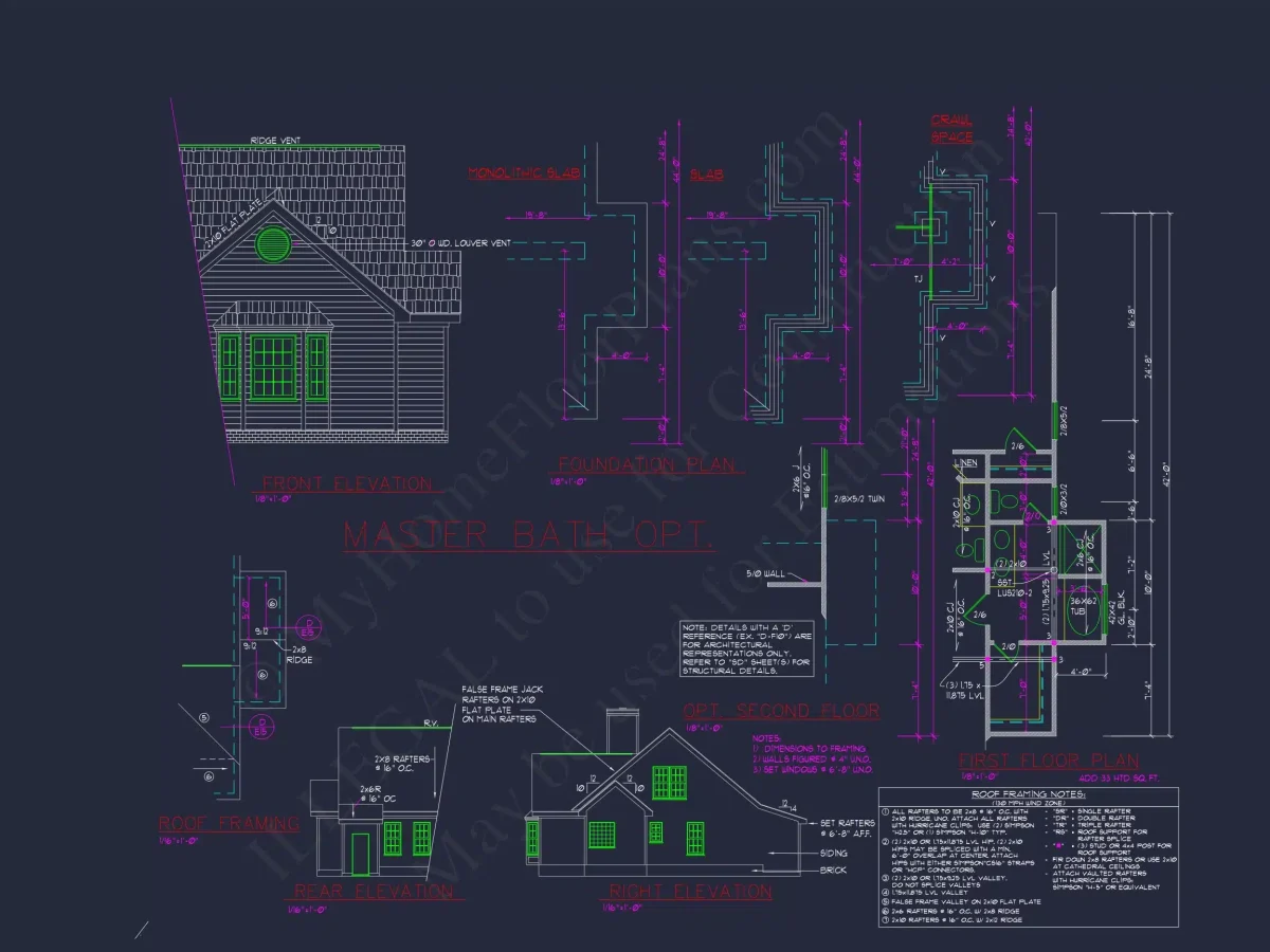 Beautiful 2-Story house Plan with CAD Designs and Blueprint
