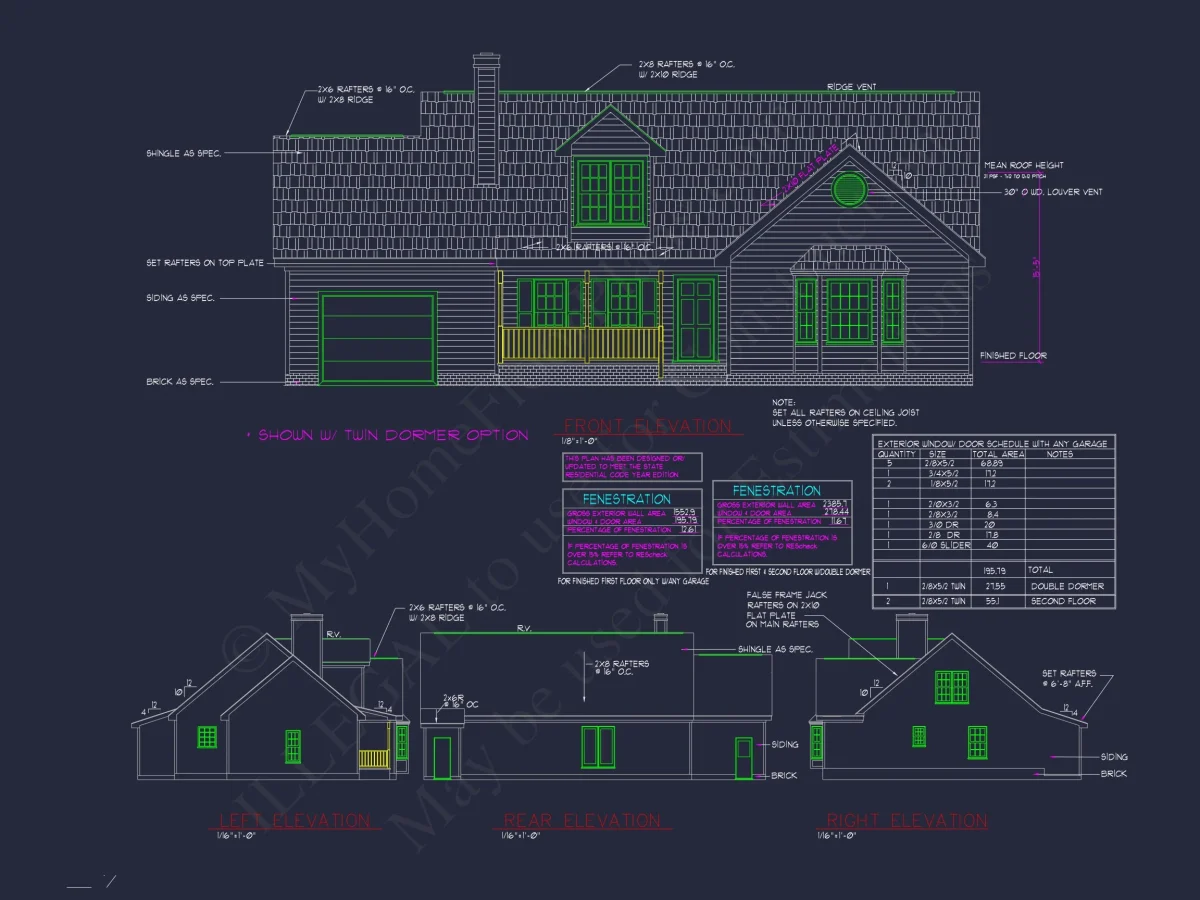 Beautiful 2-Story house Plan with CAD Designs and Blueprint