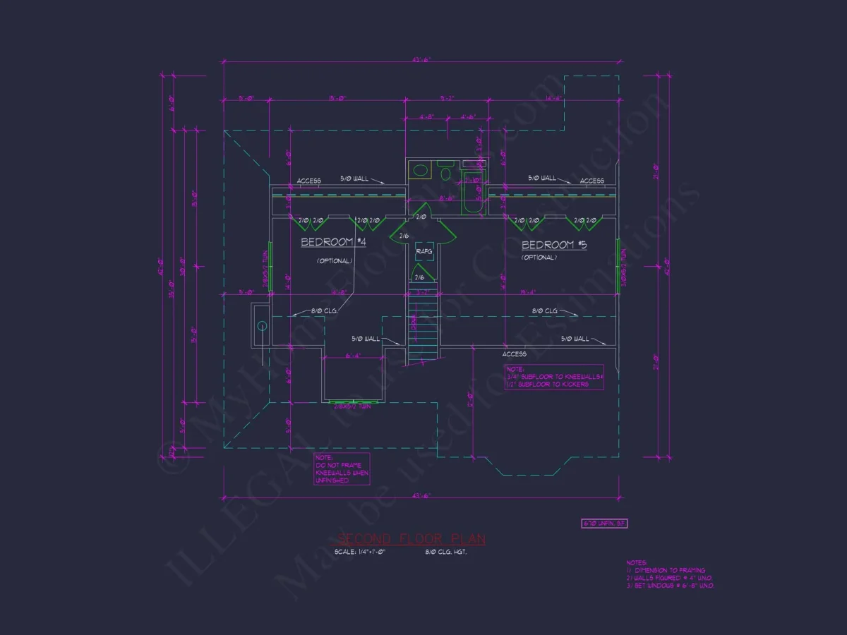 Beautiful 2-Story house Plan with CAD Designs and Blueprint