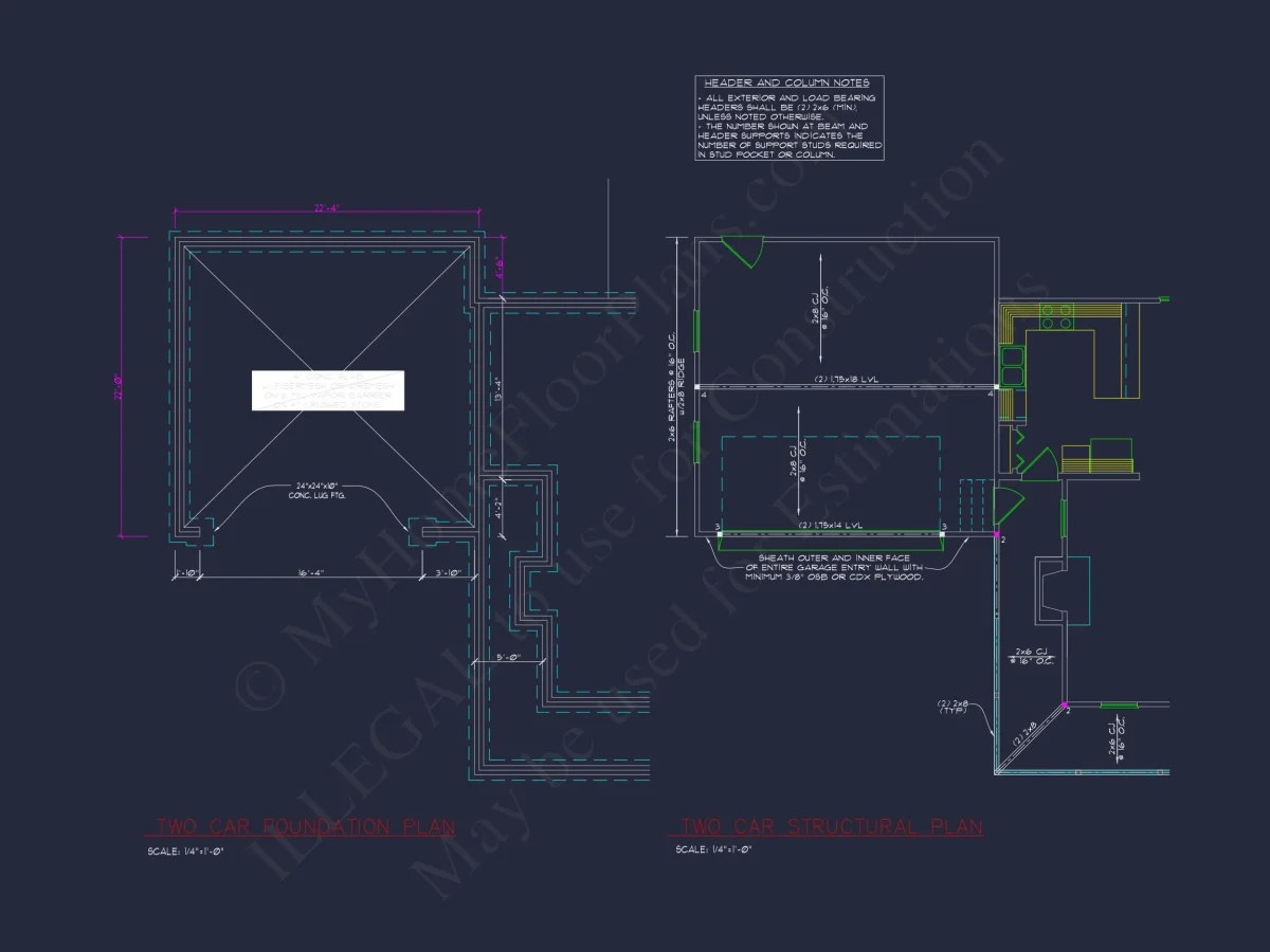 Beautiful 2-Story house Plan with CAD Designs and Blueprint