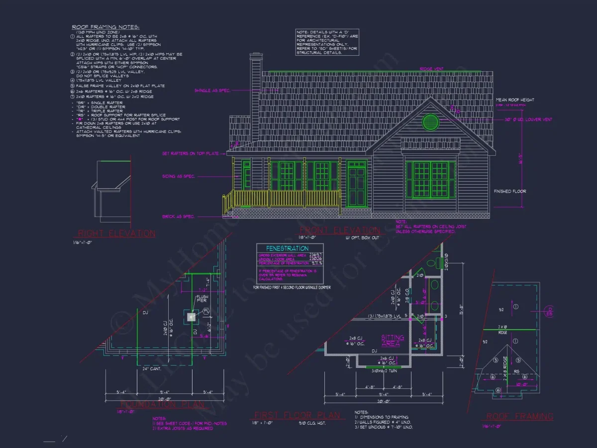Beautiful 2-Story house Plan with CAD Designs and Blueprint