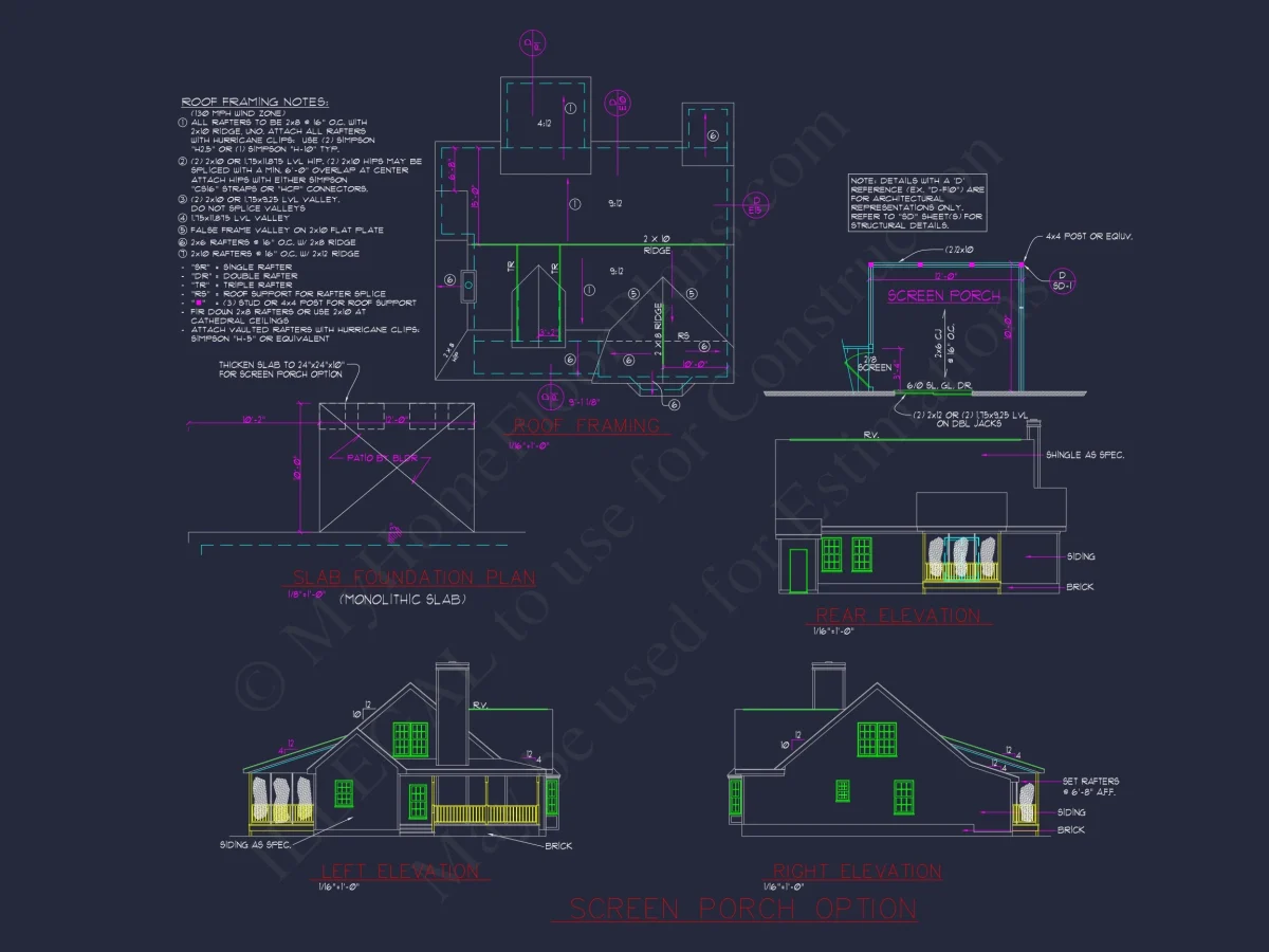 Beautiful 2-Story house Plan with CAD Designs and Blueprint