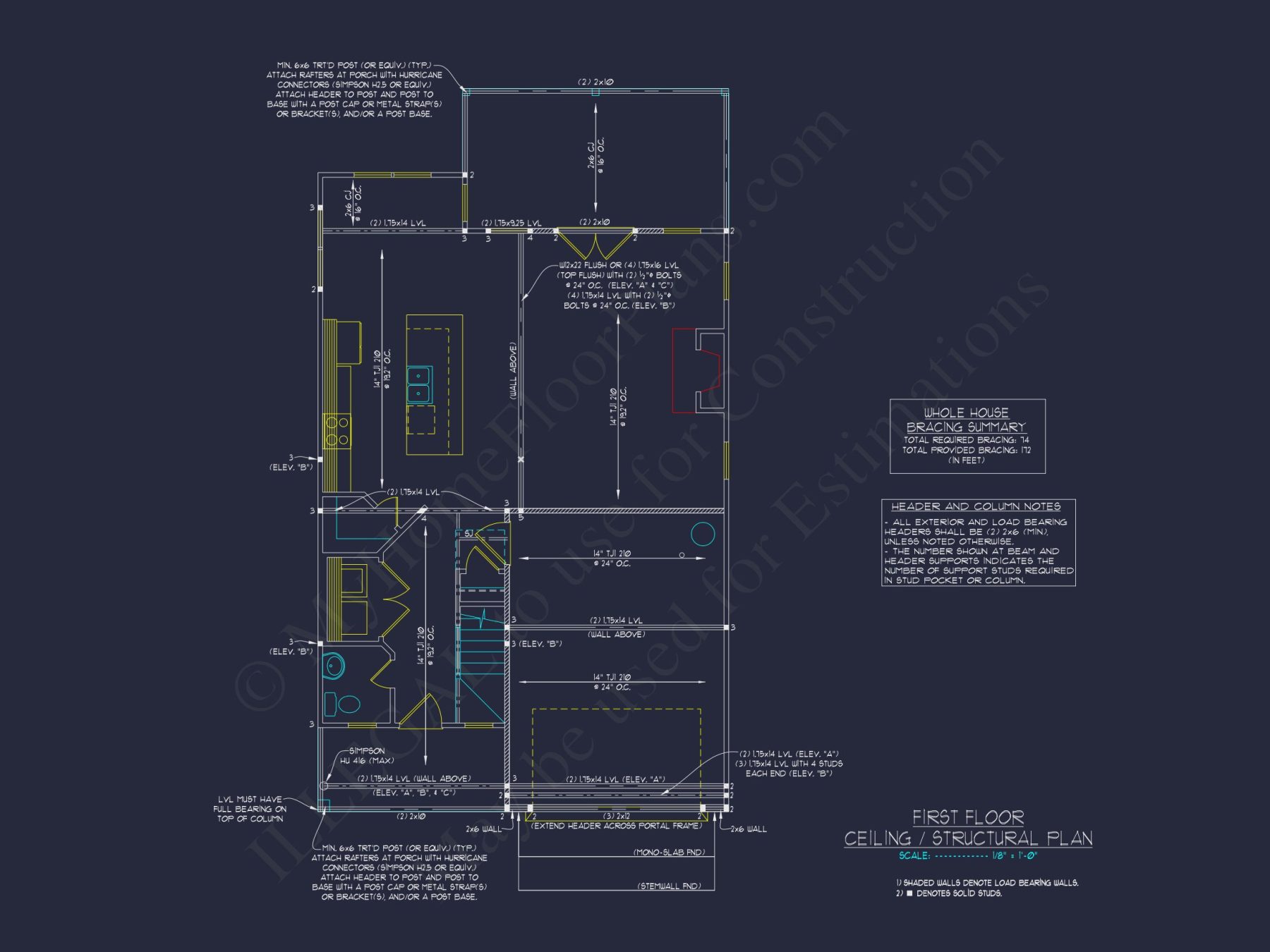 Beautiful 2-Story house Plan with Open Floor and CAD Blueprint