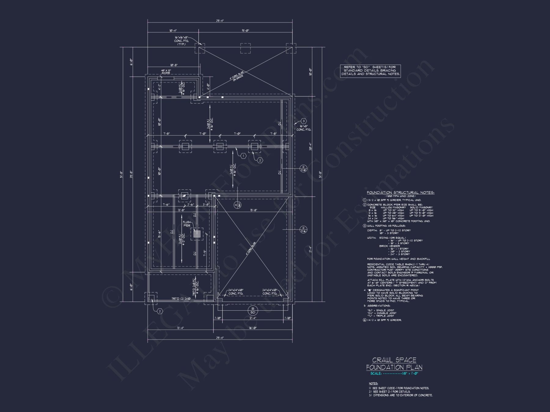 Beautiful 2-Story house Plan with Open Floor and CAD Blueprint