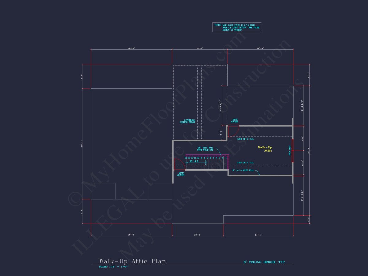 Beautiful 4-Bedroom house Plan with CAD Designs & 2-Car Garage