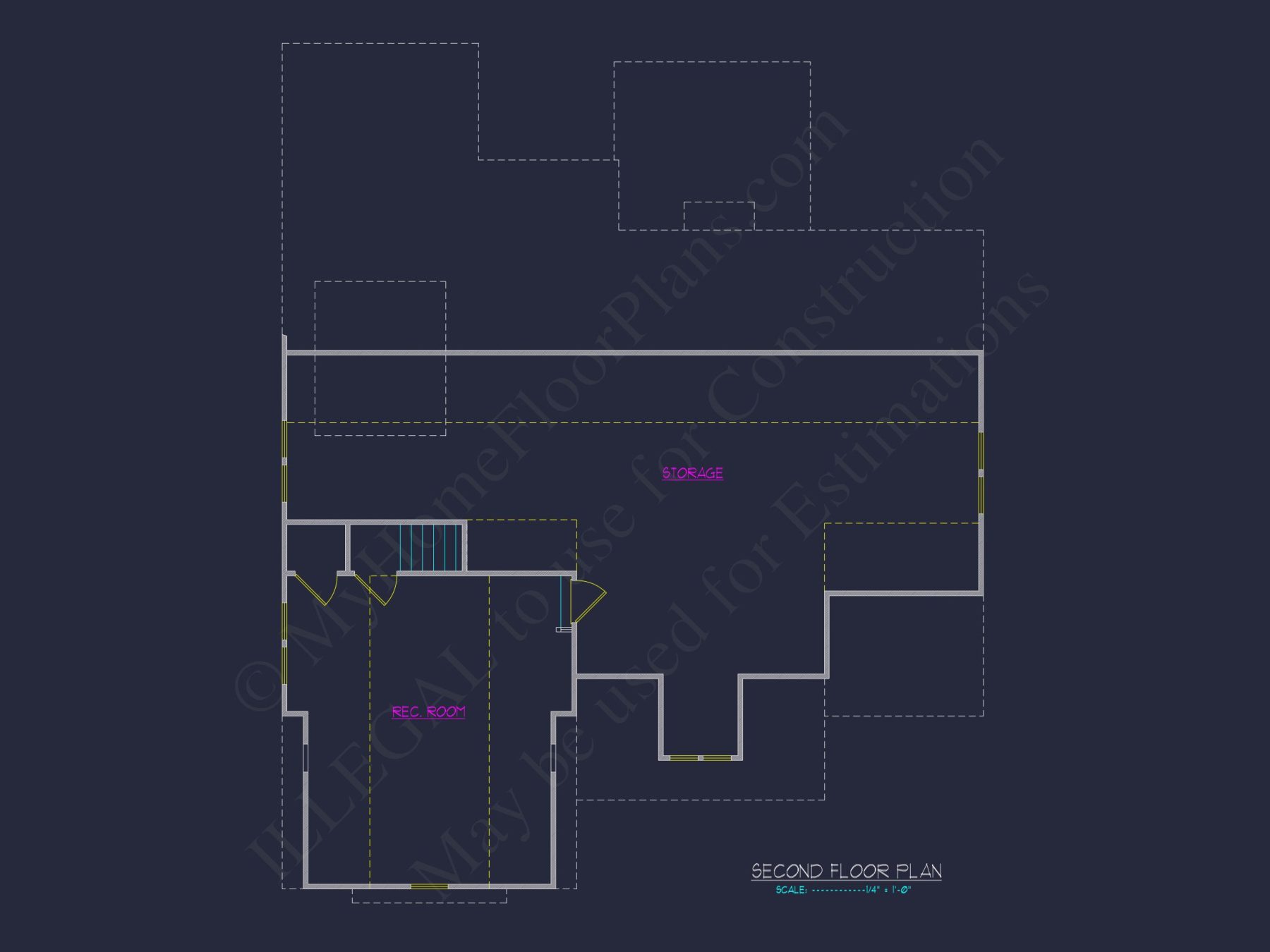 Beautiful CAD house Floor Plan: 2-Story 3-Bedroom Design