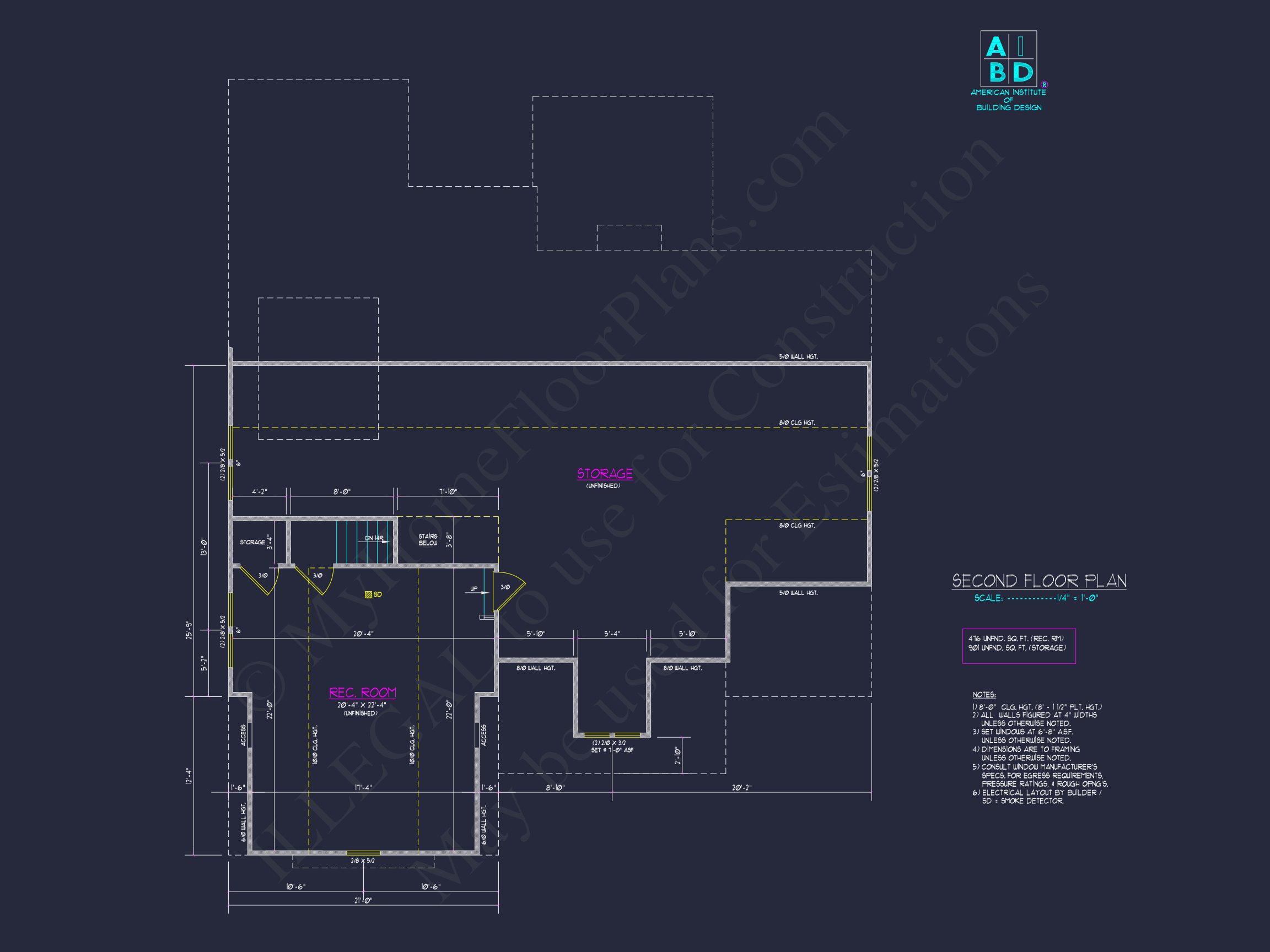 Beautiful CAD house Floor Plan: 2-Story 3-Bedroom Design