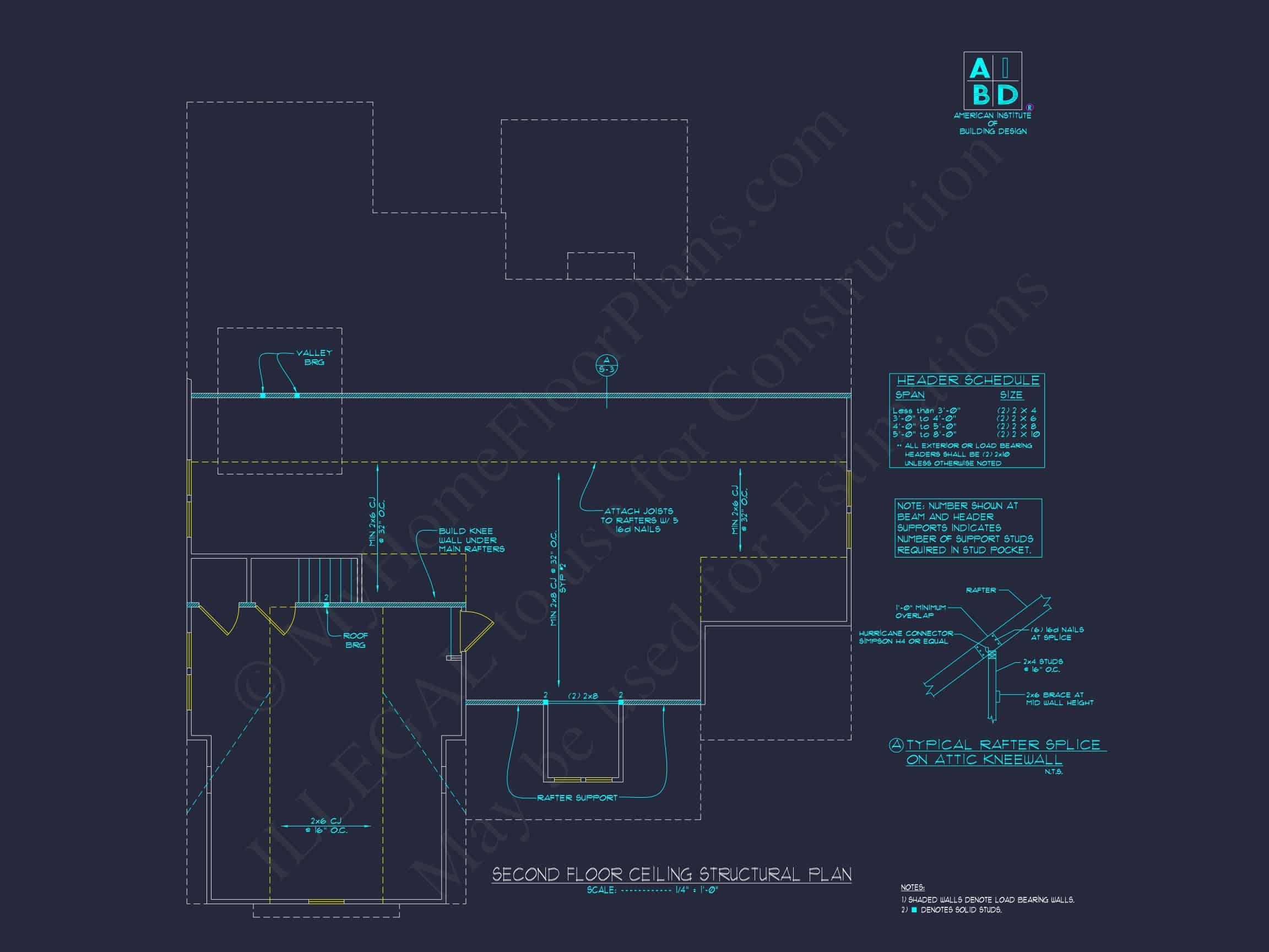 Beautiful CAD house Floor Plan: 2-Story 3-Bedroom Design
